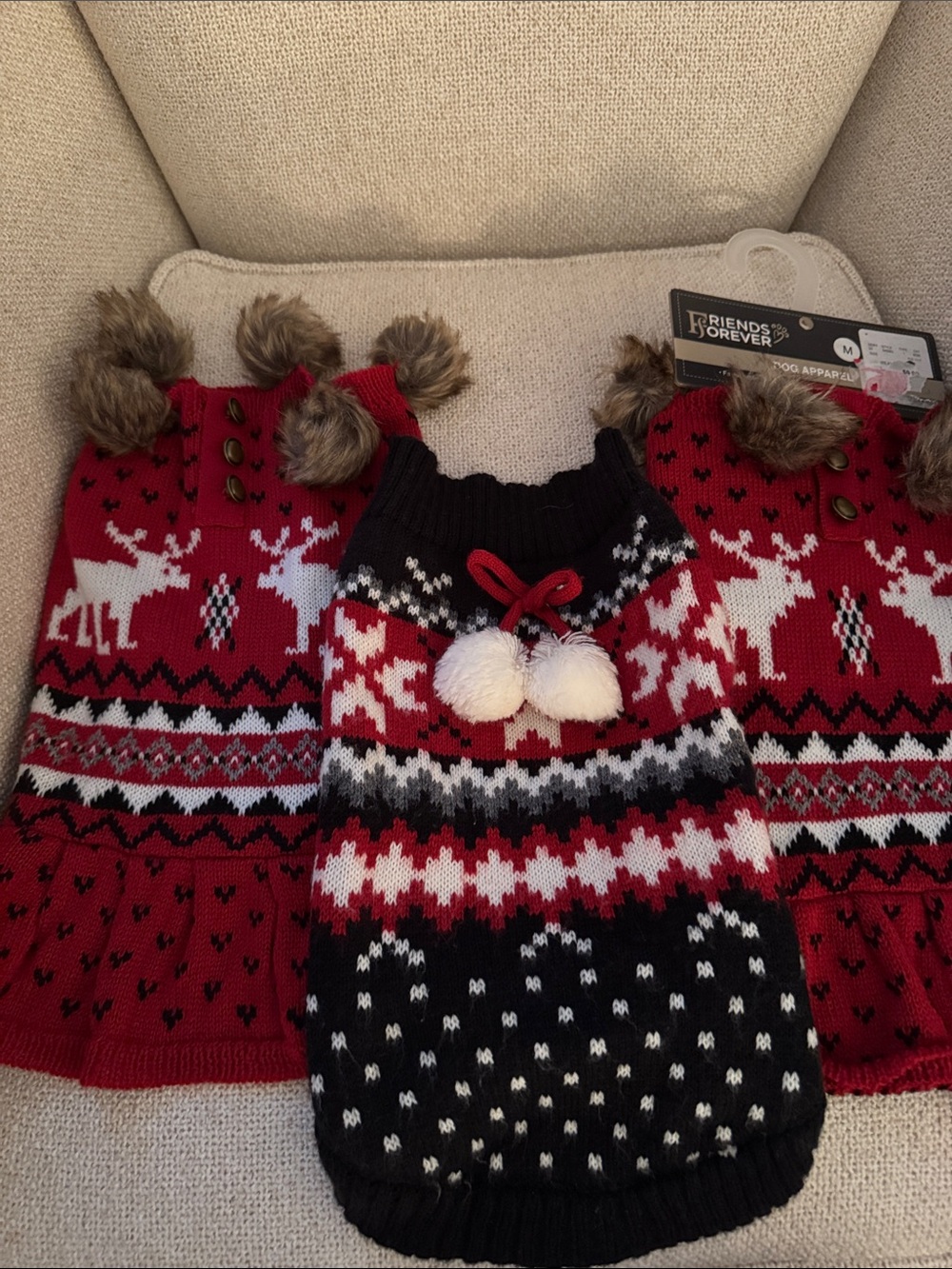 🎄3 Holiday Pet Sweaters- new🎄